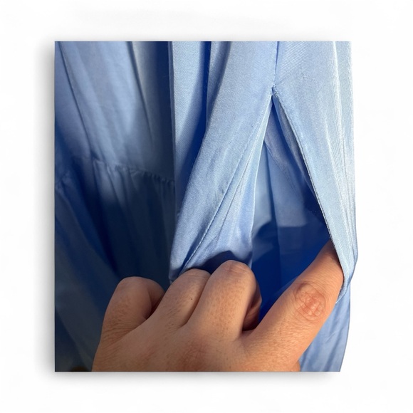 Emily McCarthy Frankie Dress Mini In Ultramarine Puff Sleeves Size Small - Picture 6 of 7